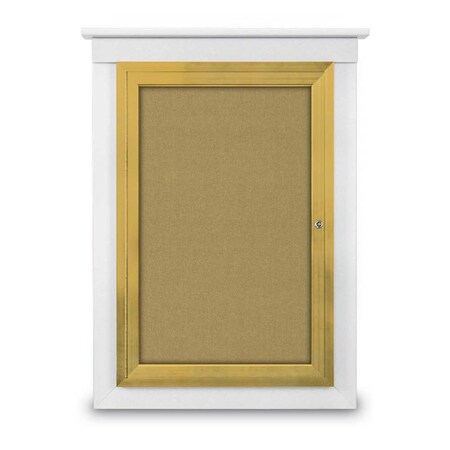 United Visual Products Sliding Glass Door Radius Letterboard, Hdr, 48"x36", Gold/Burgundy UV9020ACSH-GOLD-BURGUN